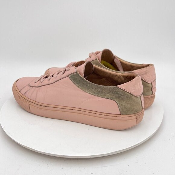 Koio Capri Women Size EU 39 US 9 Pink Leather Brown Suede Low Top Lace Up Shoes - Picture 7 of 14